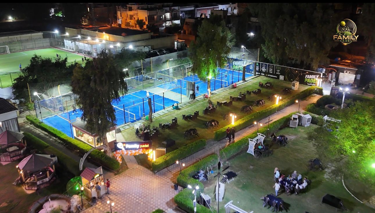 Premium padel court at Family Padel Baghdad